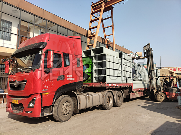 四立方主機，時產(chǎn)15噸生產(chǎn)線，發(fā)往江蘇連云港