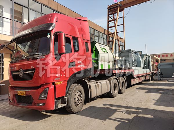 四立方主機，時產(chǎn)15噸生產(chǎn)線，發(fā)往江蘇連云港