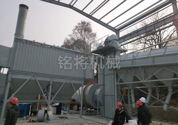 湖北沙子烘干設(shè)備安裝現(xiàn)場！